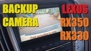 20042009 Lexus RX350 RX330 Backup Camera  Fix For Black Screen in Reverse  Daylight and Low Light [upl. by Trautman469]