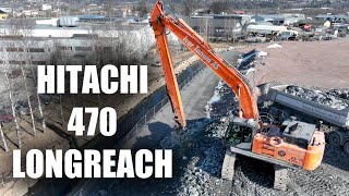 Hitachi ZAXIS 470 Long reach Excavator [upl. by Earb]