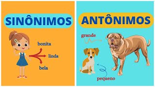 APRENDA SINÔNIMOS E ANTÔNIMOS  Método Fácil [upl. by Ahsoet499]