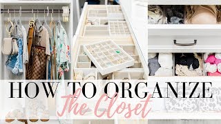 CLOSET ORGANIZATION TIPS  How to Organize the Closet  LuxMommy [upl. by Noiz]