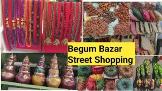 Begum bazar Hyderabad Street Shopping Diwali Collection Low Budget Shopping [upl. by Adria]