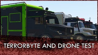 GTA Online Terrorbyte And Drone Weapons Test [upl. by Anehta]