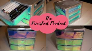 diy holographic storage drawers [upl. by Brigida]