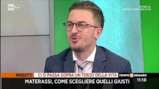 Come Scegliere il Materasso Giusto  Marco Piccoli su RAI1 [upl. by Ebanreb]