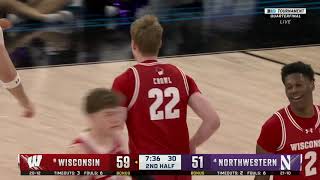 Wisconsin Basketball Highlights vs Northwestern 31524 [upl. by Ennahs]