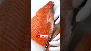 wholesalmon salmonsashimi salmoncutting salmonasmr fish [upl. by Atalanti854]