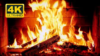 🔥 Cozy Fireplace 4K 12 HOURS Fireplace with Crackling Fire Sounds Crackling Fireplace 4K [upl. by Nevets]