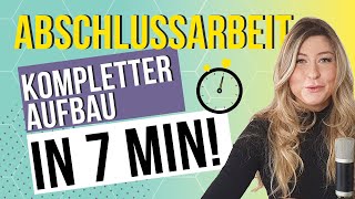 Lektorin erklärt Gliederung deiner Bachelorarbeit oder Masterarbeit – in 7 Minuten [upl. by Alodi219]