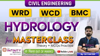 Civil Engineering WCD BMC PMC MIDC  Hydrology Masterclass  By Shyam Sir civilje pmc wcd bmc [upl. by Arym]