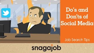 Job Search Tips Part 20 Dos and Donts of Social Media [upl. by Babs]