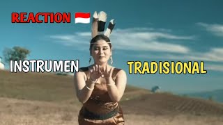 Reaction Tanah Airku  Sape Dayak  Tradisional Instrumen [upl. by Sinnel]