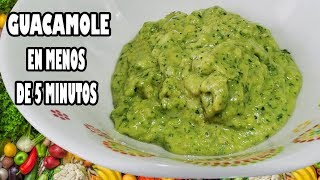 🥑 Como Hacer Guacamole 🥑  En menos de 5 Minutos [upl. by Adnilim679]