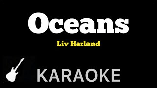 Liv Harland  Oceans  Karaoke Guitar Instrumental [upl. by Vona]