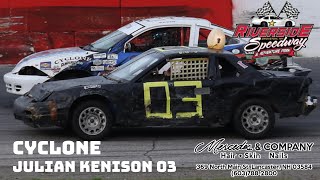 Julian Kenison 03  Cyclone  2nd Place  Riverside Speedway amp Adventure Park  61424 [upl. by Koffler]