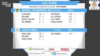 Cleeve CC 2nd XI v Backwell Flax Bourton CC 2nd XI [upl. by Dnalhsa]