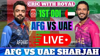 Afghanistan vs United Arab Emirates ODI Live Scores  AFG vs UAE 1st ODI Live Scores amp Commentary [upl. by Omocaig944]