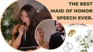 The Best Maid of Honor Speech Ever ❤️ [upl. by Ferguson]