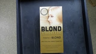 BLOND BRILLIANCE PERFECT BLOND ANTIYELLOW CREME TONER KIT REVIEW [upl. by Eednahs]