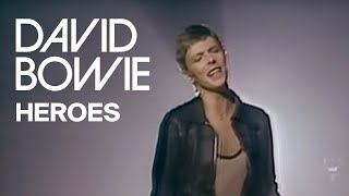 David Bowie  Heroes Official Video [upl. by Htebiram]