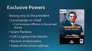 213 Formal Powers of the President AP GoPo Redesign [upl. by Dedric]