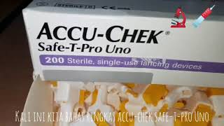 Unboxing dan Review Singkat AccuChek SafeTPro Uno [upl. by Nnaes]