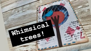 WHIMSICAL TREES for journal embellishments – beginnerfriendly  junkjournalideas [upl. by Dominique]