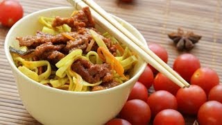 Китайская лапша с говядиной и овощами [upl. by Oht]