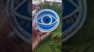 Diy evil eye form claydiy evil eye Wall hanging shortvideo shorts diy trending art [upl. by Nosyla483]