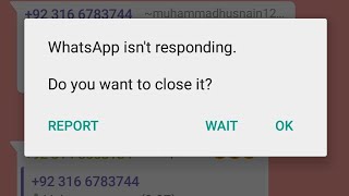 How to fix WhatsApp isnt responding [upl. by Alekram688]