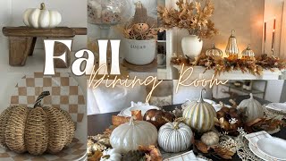 Fall Dining Room Decorate with me Elegant Dining Room decorating for Fall 2024 Fall Designer Look [upl. by Sibbie]