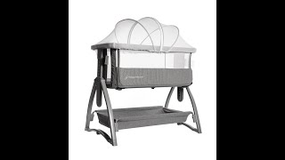 BabyWombWorld Premium Baby Co Sleeper Bed and Crib with Mosquito Net [upl. by Yrrot66]