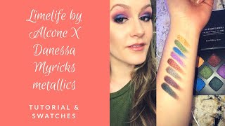 Limelife by Alcone tutorial and swatches of our Danessa Myricks shimmers [upl. by Sauls471]