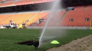 San Siro 24 irrigatori per lerba ibrida  24 sprinklers for hybrid grass [upl. by Rehtnug]