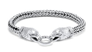 Silver EAGLE Bracelet  Classic foxtail bracelet  dynamisjewelrycom [upl. by Nasya971]