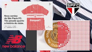 Nova camisa  New Balance divulga alguns detalhes da nova camisa do São Paulo para a temporada 2024 [upl. by Accever]