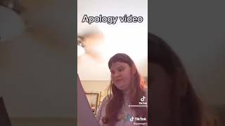 Apology video tiktokcringe [upl. by Llehsram]