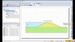 21 SLOPEW Rapid Drawdown  水位的快速下降GeoStudio [upl. by Winfield]