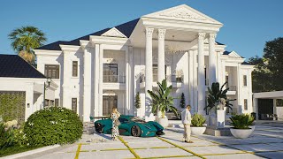 12 Bedroom Modern Mediterranean Palace Design  Luxury mansion [upl. by Deanna]