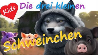 Kindermärchen Die drei kleinen Schweinchen  Wolf im Schafspelz  Gute Nacht Geschichte für Kinder [upl. by Ylahtan]