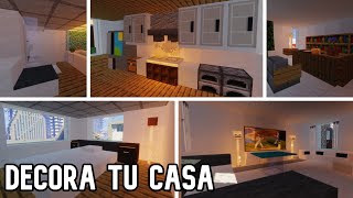 30 FORMAS INCREÍBLES para DECORAR TU CASA en Minecraft [upl. by Mirabella]