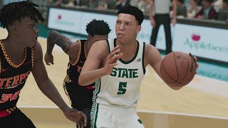 Michigan State vs Maryland  College Basketball 362022  NCAA Full Game Highlights  NBA 2K22 Sim [upl. by Nohsyt269]