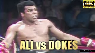 Muhammad Ali vs Michael Dokes  Exhibition Boxing Fight  4K Ultra HD [upl. by Ylrebnik]