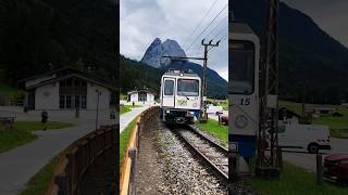 Zugspitzbahn train scenicviews bavaria shorts [upl. by Elkcim805]