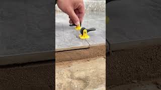 Hollow floor tile balance correcting process with the rotary knob corrector [upl. by Matias]