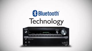 ONKYO  2014 Network AV Receiver  Bluetooth [upl. by Suravat]