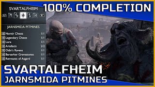 God of War Ragnarök  Jarnsmida Pitmines Svartalfheim  100 Completion [upl. by Willis]