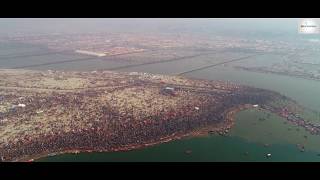 Kumbh Mela 2019  Drone View in 4K [upl. by Yadnil460]