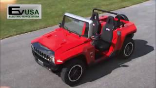 Electric Vehicles USA Mini Hummer HX [upl. by Medora850]