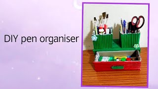 DIY pen stand using waste newspaper  DIY pen organiser  Easy craft diy craft easy [upl. by Latyrc]