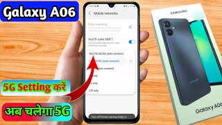 samsung galaxy a06 5g network settings samsung galaxy a06 me 5g network kaise laye [upl. by Moselle997]